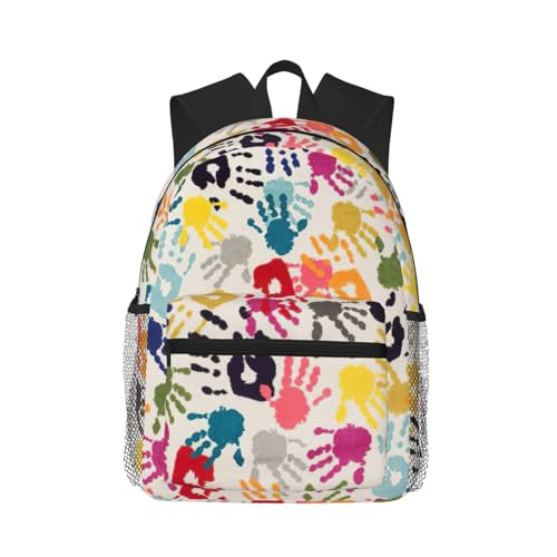 Sac à dos polyvalent noir à motif fait main pour vos sorties en ville