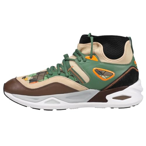 PUMA Mens Black Fives X TRC Blaze High Sneakers Shoes Casual - Beige, Brown, Green3
