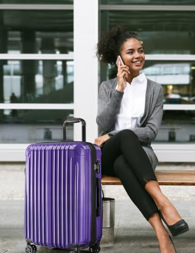 Image of Luggage Sets 2 Piece,PC+ABS Expandable Suitcases with Wheels