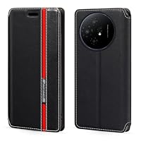 Custodia Flip in Pelle PU Bicolore con Chiusura Magnetica Invisibile Compatibile con TCL 30, Cover Elegante e Protettiva (Rosso Custodia Flip in Pelle PU Bicolore con Chiusura Magnetica Invisibile Compatibile con TCL 30, Cover Elegante e Protettiva (Rosso