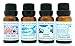 Crazy Candles 4 Bottles Set, 1 April Fresh, 1 Clean Cotton, 1 Fresh Cotton, 1 Washed Linen 1/2 Fl Oz Each (15ml) Premium Grade Scented Fragrance Oils