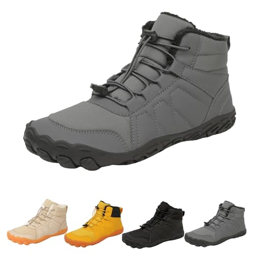 Hrtesus Winter Barefoot Shoes Women Men, Grounding Barefoot Shoes for Winter, Hike Barefoot Shoes Women Men for Walking, Running, Hiking, Outdoor, Camping, Mountaineering