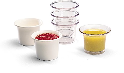 Miniatura 7 de Carlisle FoodService Products 250007 SAN Classic Sauce Cup, capacidad de 2.5 onzas, transparente (caja de 72)