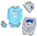 Pedolltree Reborn Baby Dolls Clothes Boy Blue Outfits for 20"- 22" Reborn Doll Boy Clothing