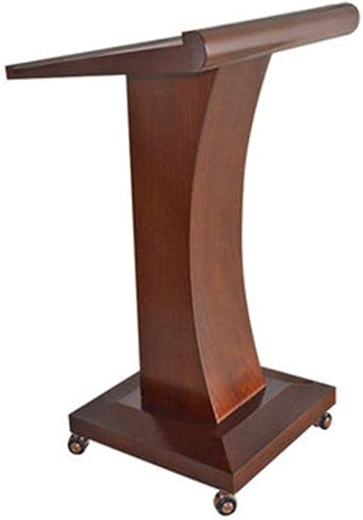 Lectern Mobile Rolling Lectern Podium Table Hosting Reception Desk