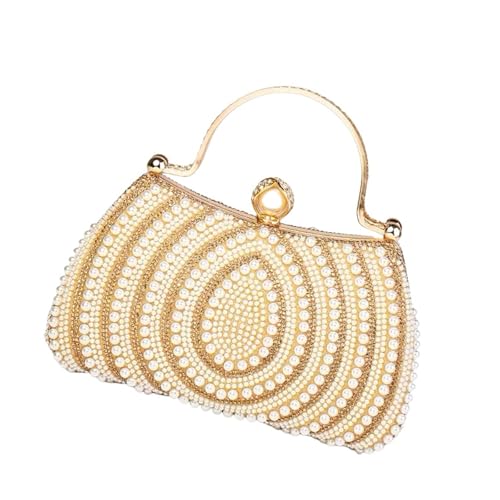 Sac de soirée en cristal scintillant avec perles chic