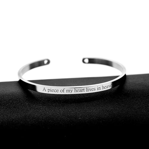 Image of Uloveido Stainless Steel Inspirational Bracelets for Women Engraved Personalized Mantra Initial Motivational Cuff Bangle Y460