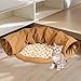 Gralara Cat Tunnel Bed Play Tunnel Kitten Pet Supplies Mat Cushion Detachable Washable Dog Bed Cat Tunnel Tube for Kitty Kitten