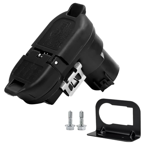 Trailer Brake Harness Towing 7-Pin Round / 4-Pin Flat Plug Connector for 2009-2023 Ford F150 F250 F350 Trailer Connector 9U5Z-14489-MAA