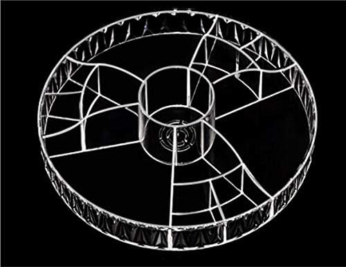 Miniatura 8 de PJLANDI Organizador de maquillaje acrílico con rotación de 360 grados, soporte de almacenamiento cosmético estante Perfume en tocador de baño Patrón