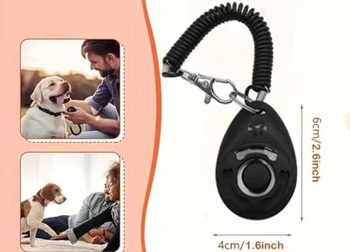 NAKOSITE LED Leuchthalsband Hund + Hundepfeife + Clicker Hund – Verstellbare Größe, 3 Lichtmodi, Hohe Sichtbarkeit bis 500m, Nachtsicherheit für kleine bis große Hunde (Grün)