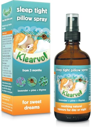 Klearvol Sleep Tight Pillow Spray 50 ml (Pack of 1) Natural Essential Oil Blend with Lavender Pine and Thyme for Calming Bedtime Routines for Children of 3+ Months