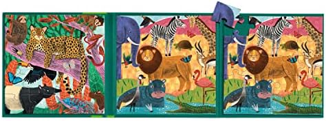 Mudpuppy Safari & Jungle – Magnetic Puzzle Set with Travel Friendly Tri-Fold Portfolio for Children Ages 4 and Up 4 41U3kQMPDAL. AC