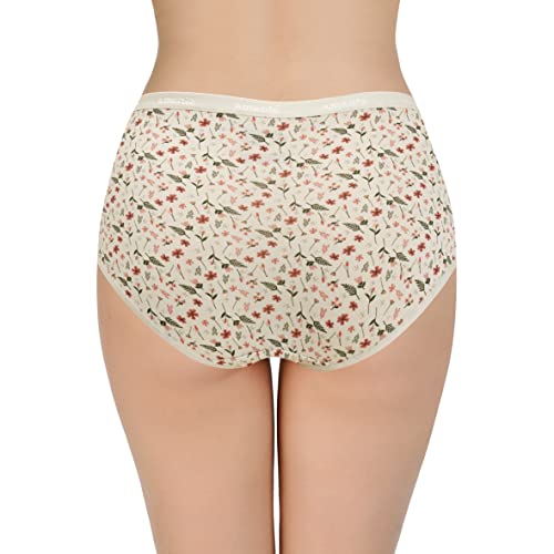 Image of Amante Printed Cotton Full Brief Panty Pack(Pack of 3)