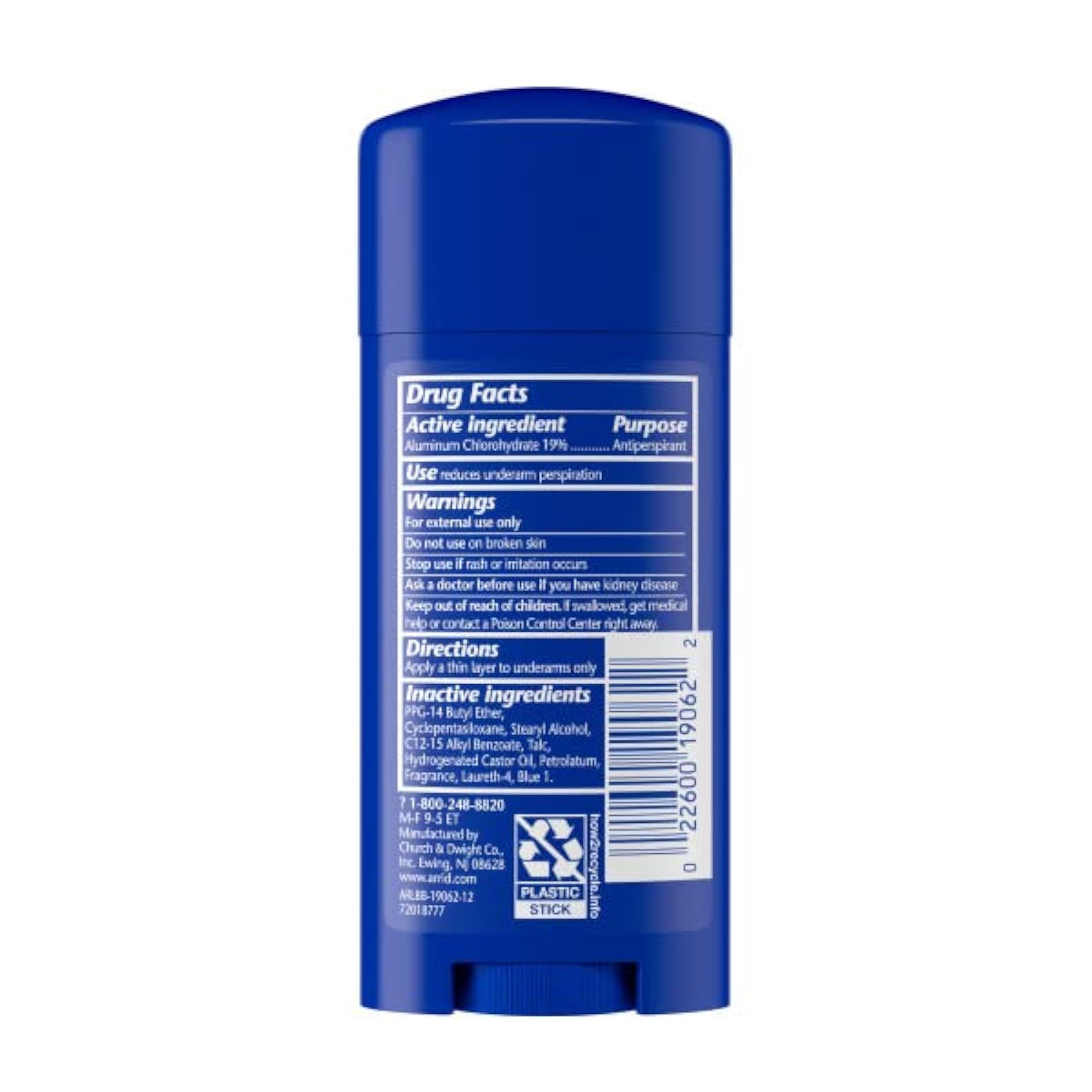 XX Extra Dry Solid Antiperspirant Deodorant, 2.0 Ounce (Pack of 2)