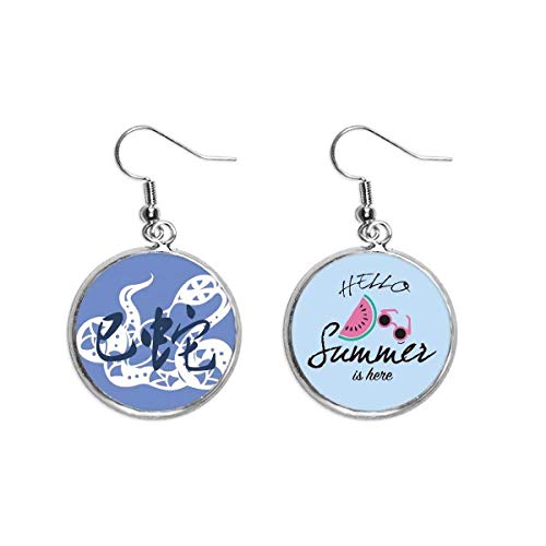 Pendientes de serpiente china para lucir con vestidos de verano en fiestas y eventos