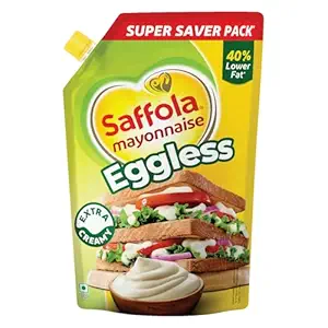 Saffola Mayonnaise Eggless | Extra Creamy & Tasty, 700grams | Veg Mayonnaise for sandwich, wraps, pastas, burgers & a dip