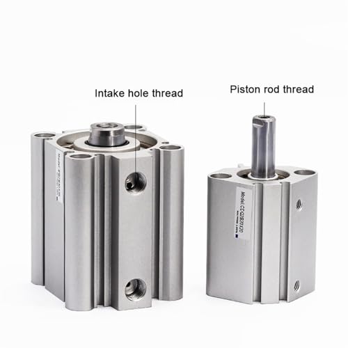Cylindre compact CQ2B-25 standard double effet en aluminium usiné - 3