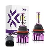 DICN 9007 HB5 LED Headlight Bulbs High Low Beam 6000K Cool White Bright 12000lm 4 Side COB Chips Car