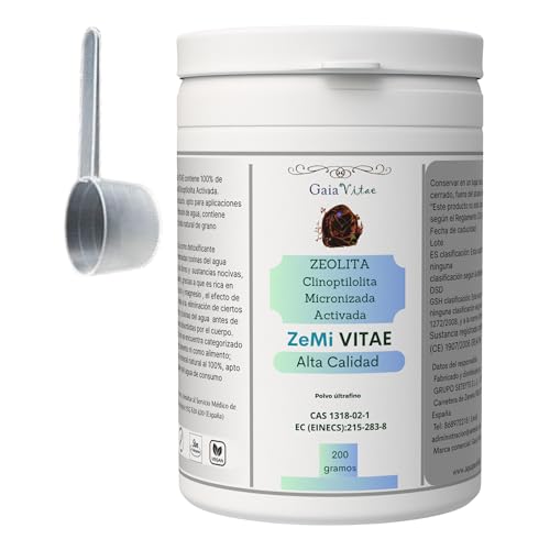 GAIA VITAE® Zeolita Clinoptilolita Micronizada Activada – Polvo Ultrafino