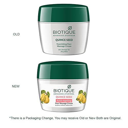 Image of Biotique Papaya Deep Cleanse Face Wash For Visibly Glowing Skin All Skin Types 2x100ml & Biotique Bio Quince Seed Nourishing Face Massage Cream For Normal To Dry Skin, 50G