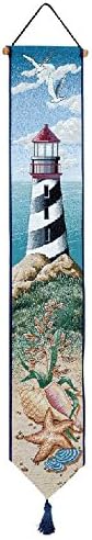 Manual Woodworkers & Weavers Tapestry Bell Pull, Lighthouse View (TBPLHV)