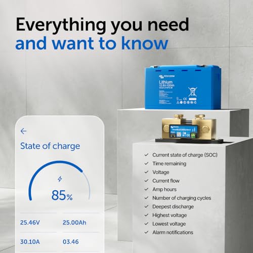 Image of Victron Energy SmartShunt Battery Monitor (Bluetooth) - Victron Smart Shunt - 6.5V-70V, 2000 amp