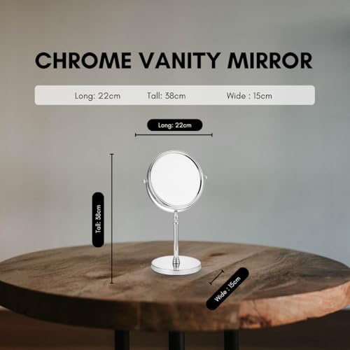 Miroir de courtoisie base antidérapante Noix de Coco bureau - 6