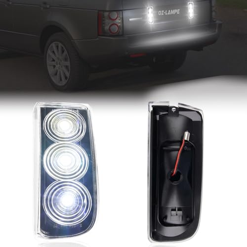 OZ-LAMPE 2Pcs LED Rear Backup Reverse Light for Range Rover L322 2003 2004 2005 2006 2007 2008 2009 2010 20112012,Backup Reverse Light Lamps