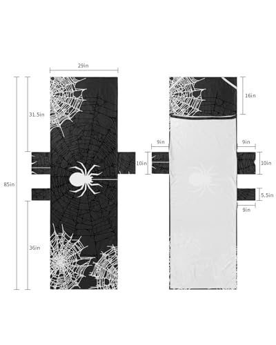 Halloween Beach Lounge Chair Towel Cover, Soft Chaise Lounge Towel with Side Pockets Patio Pool Chairs Cover for Beach/Pool Sunbathing 29x85 Black and White Net Gray