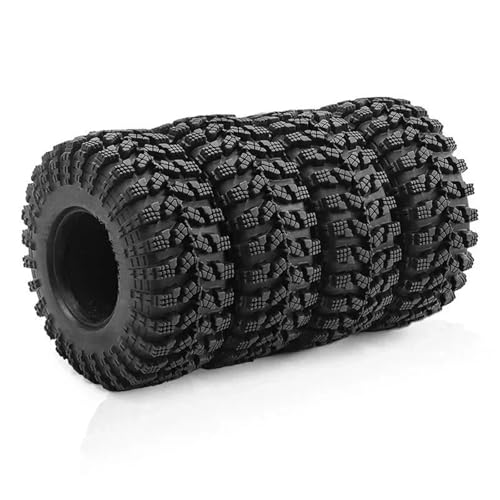 Pneus caoutchouc 1.3 pouces pour crawler RC SCX24 et TRX4M - 4