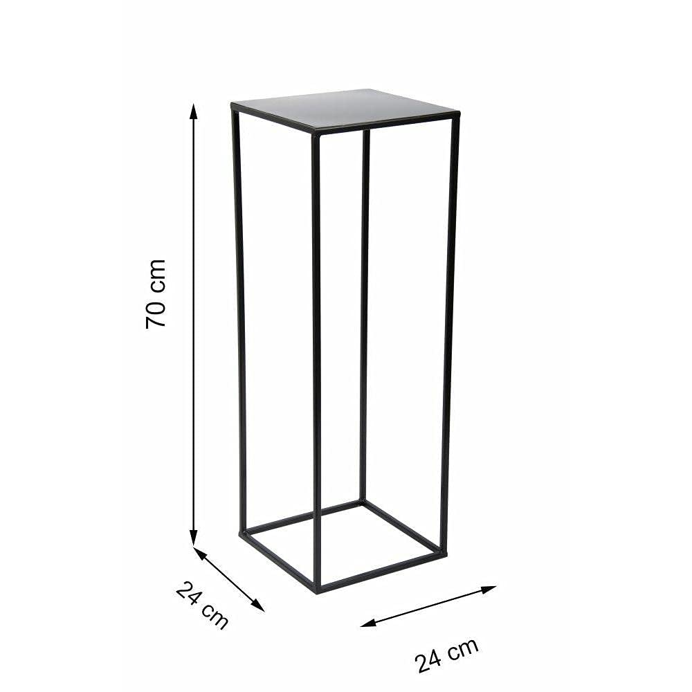 Loft Support à Fleurs Moderne en métal 70 cm Noir
