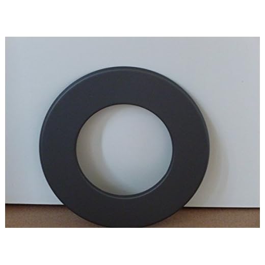 Ofenrohr Wandrosette Rosette, Durchmesser 130 mm, grau, Randstärke 50 mm