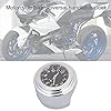 HshDUti Universal Mini Motorcycle Clock Watch Waterproof Motorbike Handlebar Clock Watch 7/8 inch Motorcycle Watch Silver #3