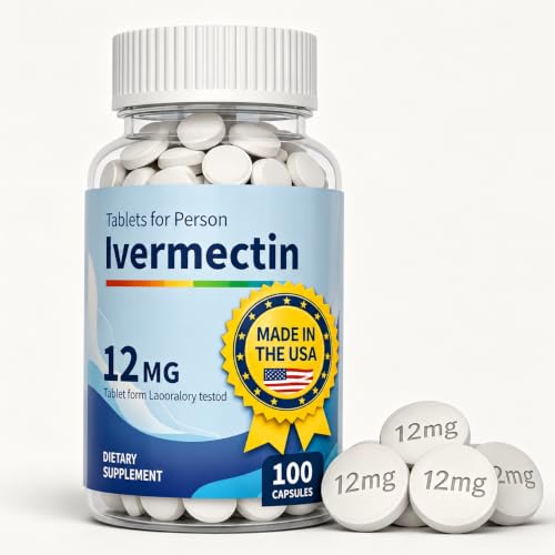 Steavility Ivermectin Tablets for Person 12mg 100 Tablets