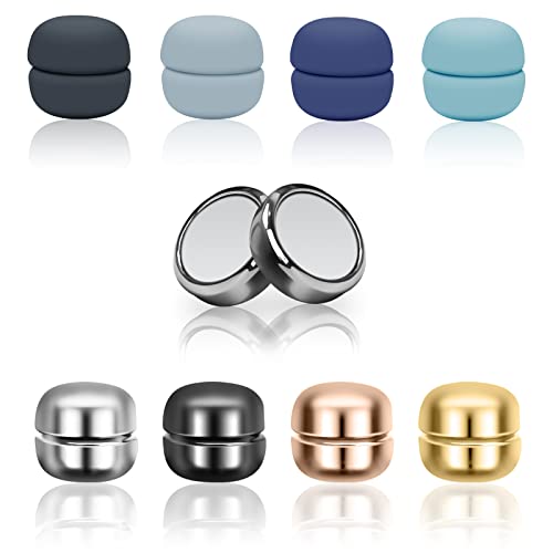 Image of 8 PCS Hijab Magnetic Pins, Catcan Multi-Use Strength Hijab Pins for Women Clothing Scarf Magnets, Colorful Pinless magnet pins for Hijab Magnets Buttons(8 Colors)