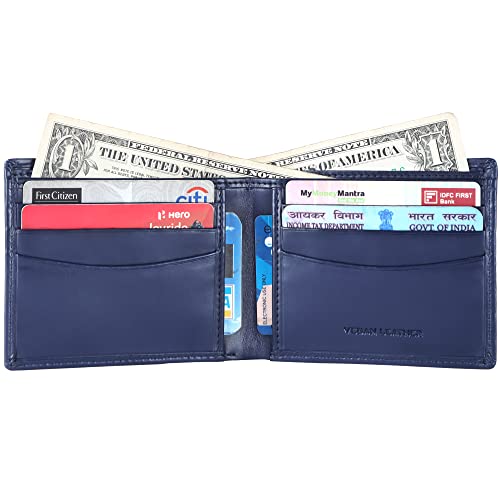 Image of Brooklyn Bridge The Essence of Style: Cruelty Vegan Leather Card Holder - Slim Bi-Fold Wallet for Men & Women, Featuring RFID Protection for Ultimate Security