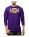 NFL Baltimore Raven's Men's Tackle Trap Program Long Sleeve Crew Neck Fleece Tee, Large, Dark Purple