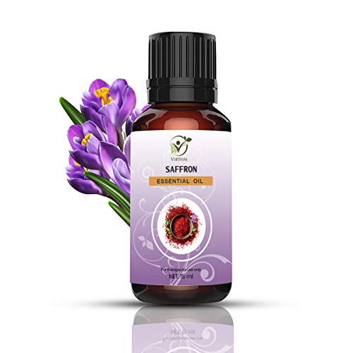 Virtual 100% Pure Saffron Essential oil For Anti-Aging, Acne, Dry Skin, Wrinkles Undiluted Essential Oil Therapeutic & Aromatherapy Grade Essential... - Image 3