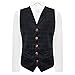Produktbild Marineblaue Heritage-Weste mit Revers, kariert, Tweed, marineblau, M
