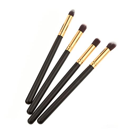 Beaupretty 4個アイシャドウブラシ メイクブラシ 柔らかな毛先で肌に優しい アイメイクブラシキット 化粧品 持ち運び便利 お出かけや旅行にも