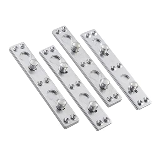 4Pcs Heavy Duty Bed Hinge Accessories Thicken Square Corners Connection Fastener for Bed Frames Rails Headboards and Footboards Construction