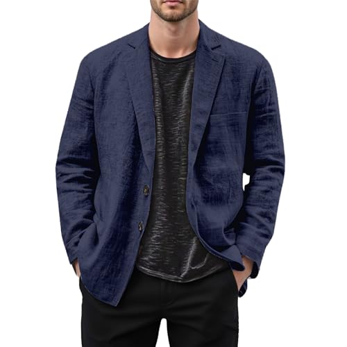 Veste de sport ample lin homme blazer de costume léger confortable