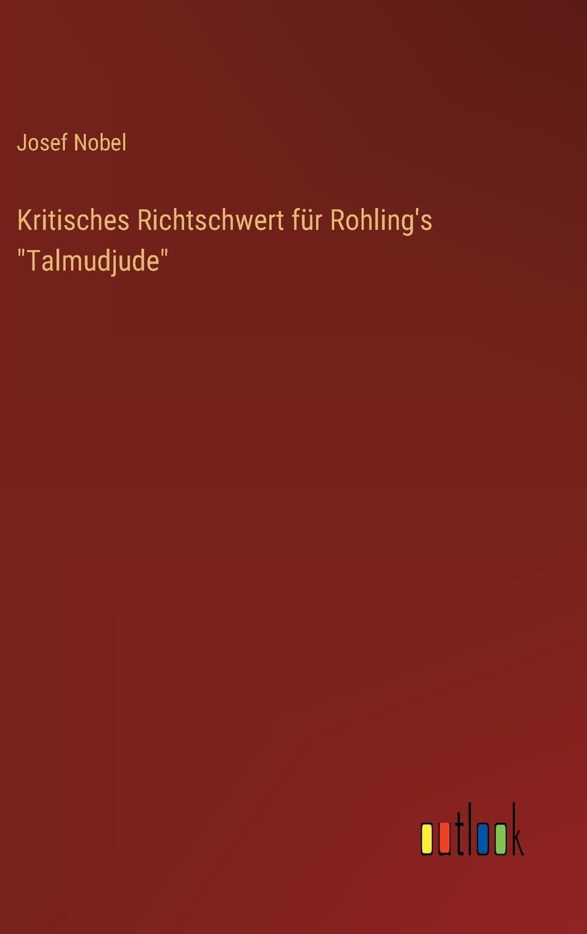 Kritisches Richtschwert für Rohling's "Talmudjude"