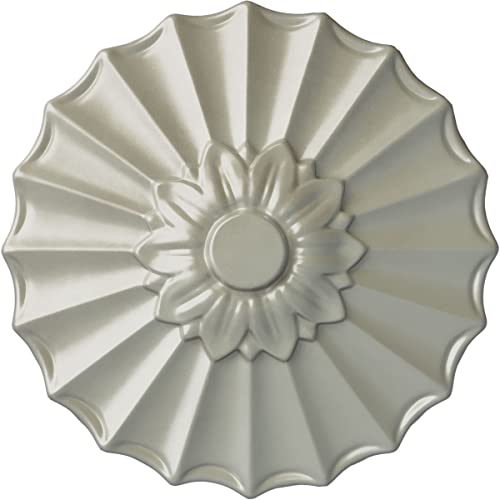 Image of Ekena Millwork CM09SHFCS 9 inchOD X 1 3 /8 inchP Shakuras Ceiling Medallion Fits Canopies Up to 1 3 /8 inch, Flash Copper