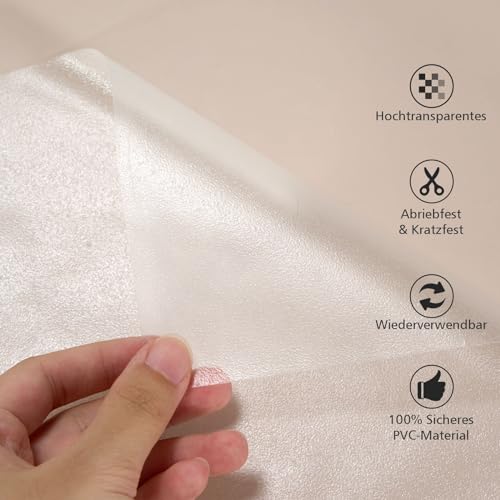 Kratzschutz Katze Tape 5M, Transparent Kratzschutz Sofa Katze Pad Hunde Kratzschutz für Türen Anti Kratz Zuschneidbar Folie für Katzenfür Möbel Couch Tür Wand Kratzabwehr (21cm x 5m)