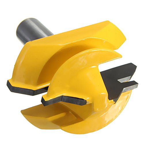 Valiant 45° Lock Miter Router Bit with 1/2 Inch Shank - 45-Degree Angle Miter Joint Cutter w/Anti-Kickback Design - Premium Woodworking Tool for Wood, MDF, Density Board, Chipboard, Splints & More