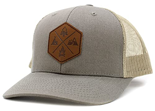 Image of KBETHOS Men's Women's Explore The Outdoors Mountains Scenery Unisex Trucker Baseball Cap
