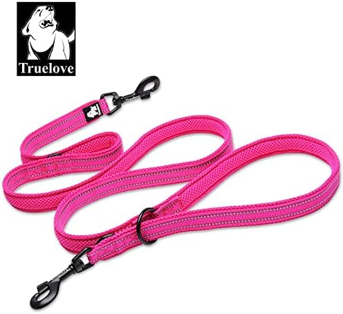 WINHYEPET True Love 7 In 1 Multi-Function Adjustable Dog Lead Hand Free Pet Training Leash Nylon Reflective Comfortable Multi-Purpose Dog Leash TLL2411(Fushcia,L) - Image 3