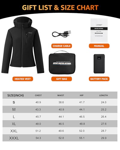 Lofinimo GD-P32+ Heated Jackets For Women With Battery Pack Included, Womens Heated Jacket For Hunting, Work, Heated Coat Hoodie Clothing thumb #4